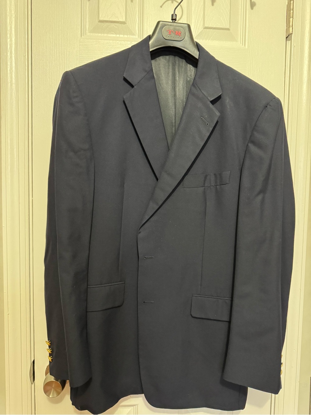 Burberry Navy Blue Single-Breasted Sport Coat
